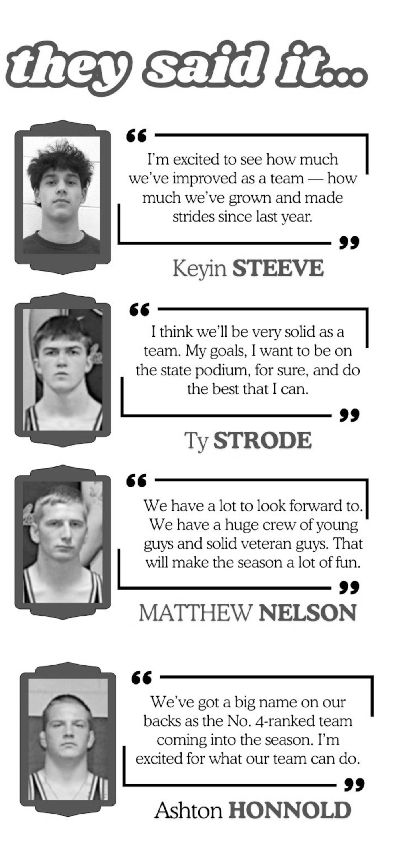 NV seniors weigh in on upcoming season