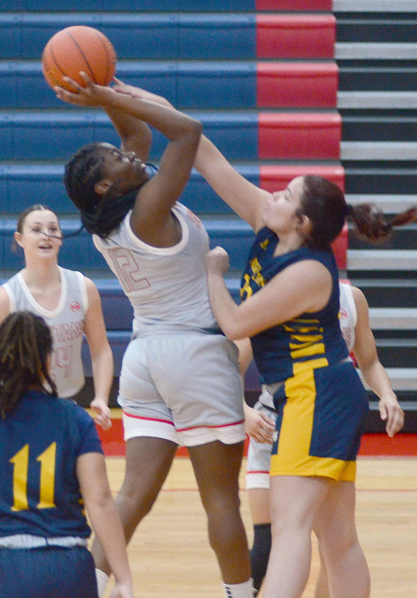 Southwestern's Gabby Dwanyen shoots in the lane against Marshalltown Saturday.
