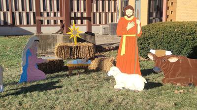 Schulteis helps replace nativity tornado took