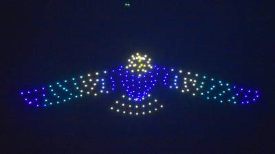 Drone show brightens East Union night