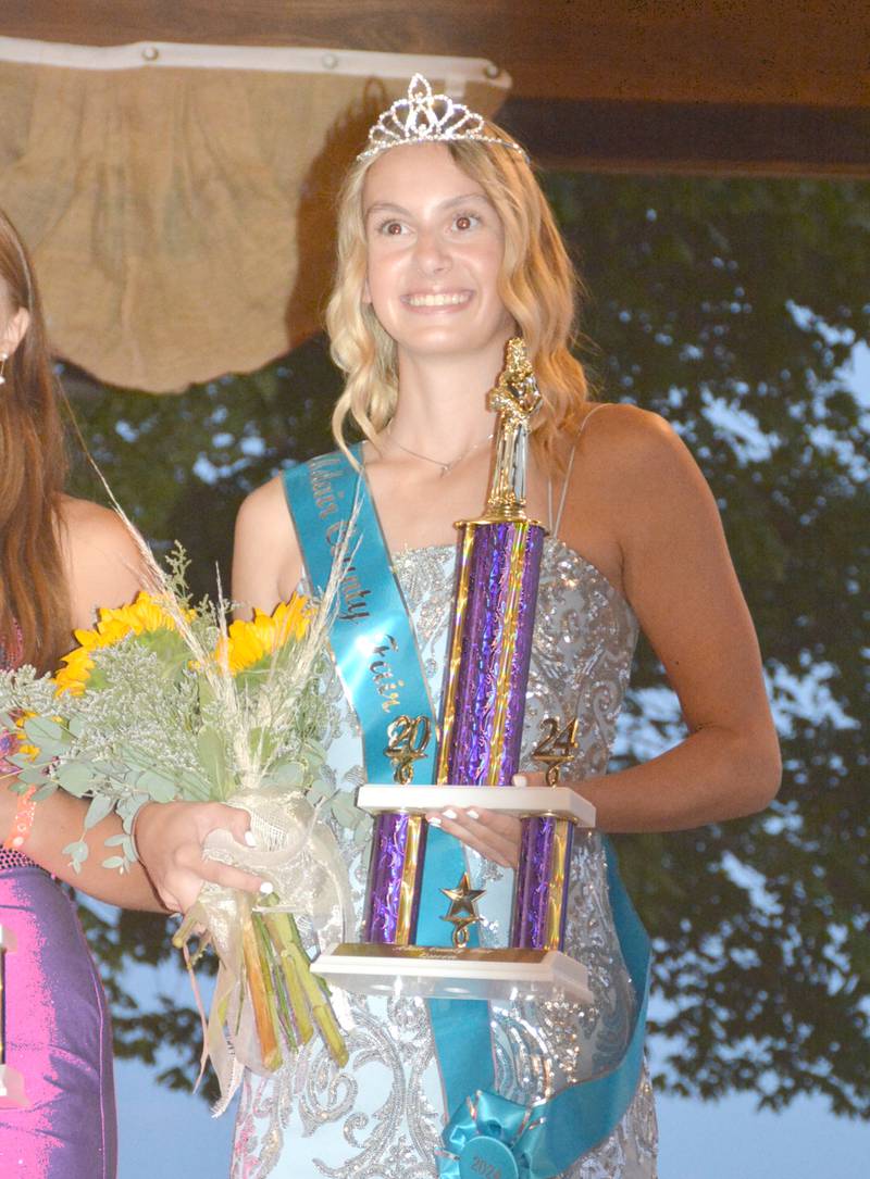 Adair County's 2024 Fair Queen Bailey Carstens.