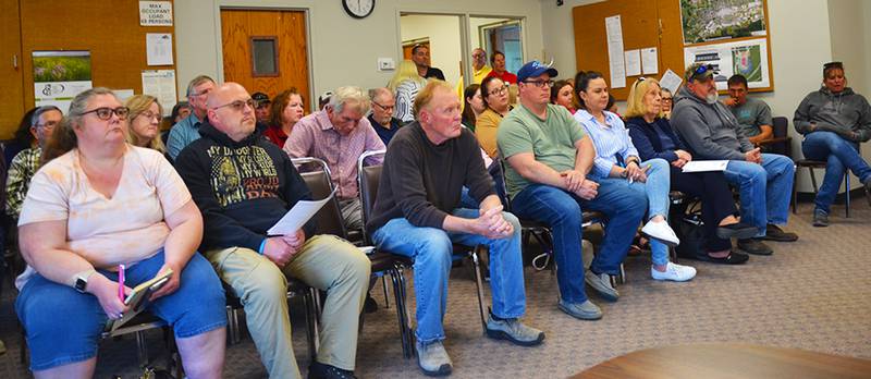 City council has a packed house during a May 2023 meeting going over rental inspection plans.