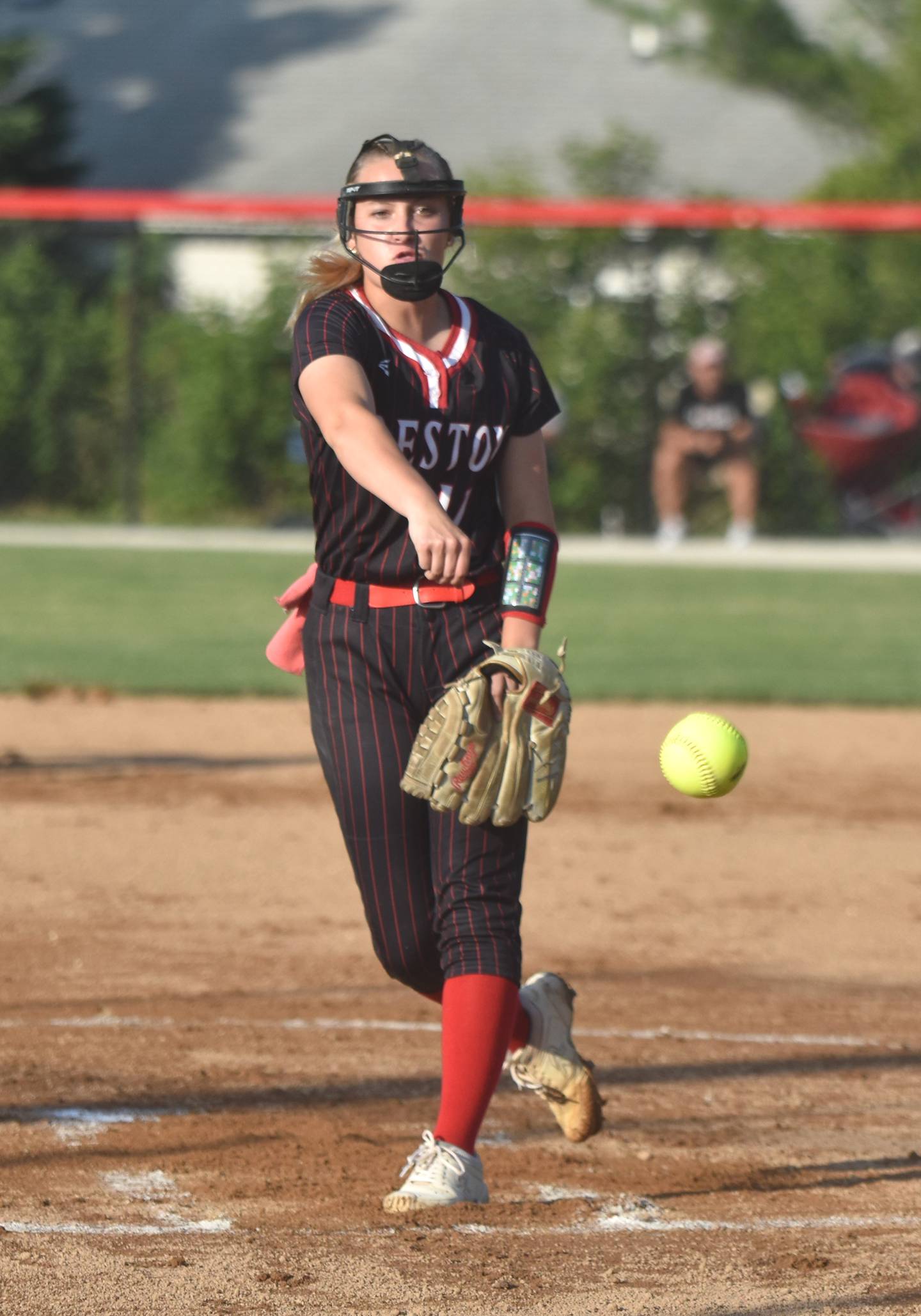 Taryn Fredrickson pitched nine strikeouts against the Cardinals.