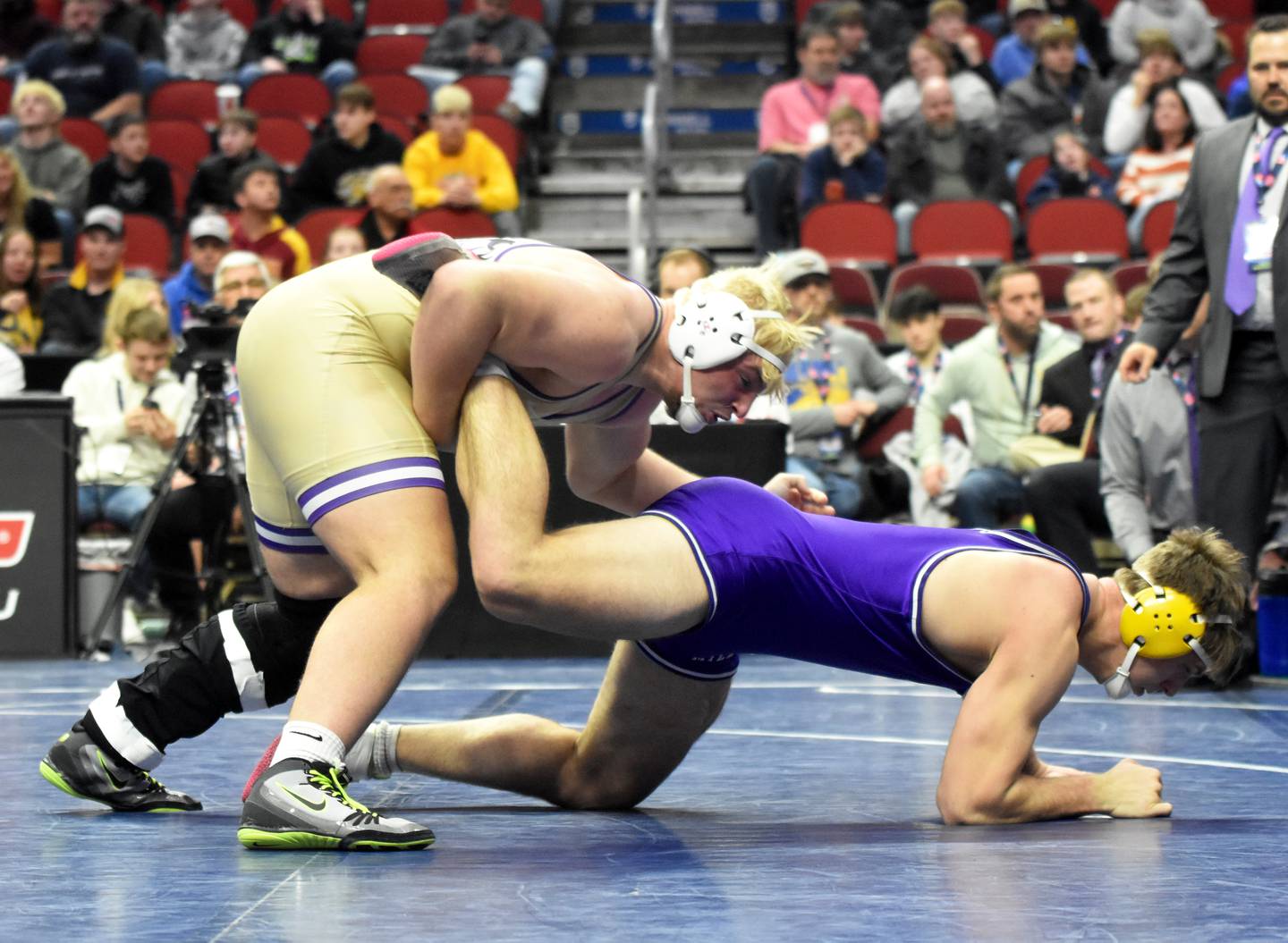Trent Warner of Nodaway Valley was the Class 1A state champion at 285.
