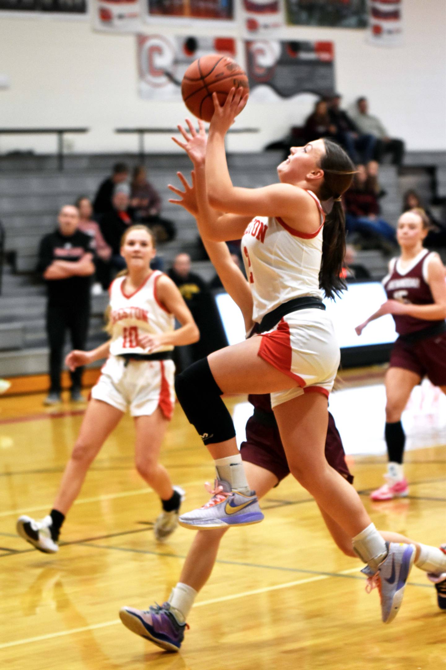 Hollynn Rieck goes up for a shot Tuesday.