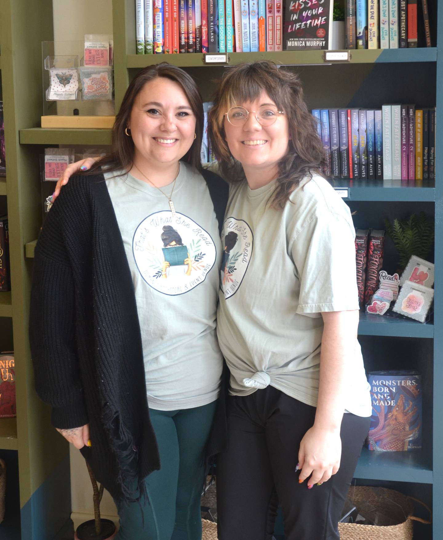 Monica Walters, left, owns That's What She Read. Her sister-in-law Breann Walters works with her at the store.