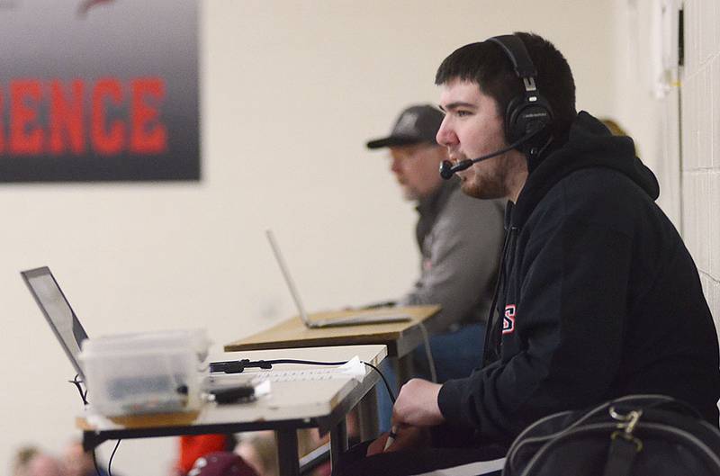 Southwestern Community College student Reece Hayes has returned to Creston, gaining experience in sportscasting for KSIB Radio and Southwestern Community College athletic live streams.