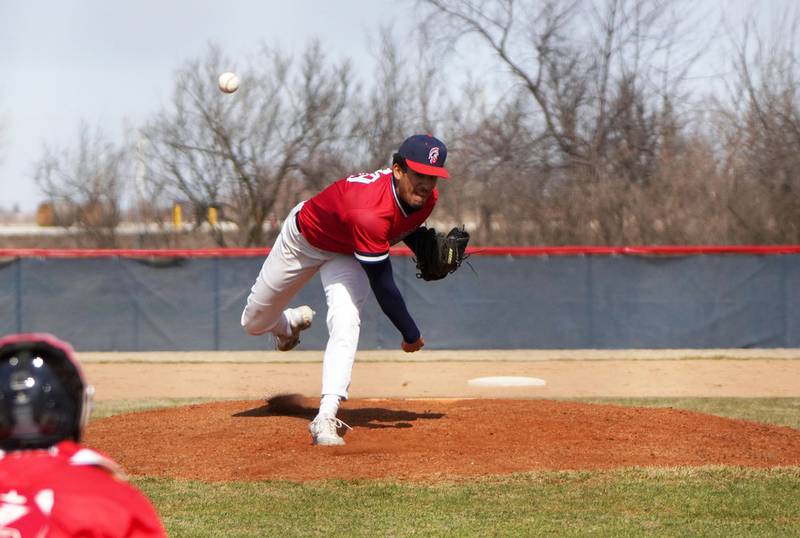 SWCC’s Ben Amador pitched four innings Friday in a 19-10 win over Iowa Lakes Community College. He struck out three batters and allowed only one run.