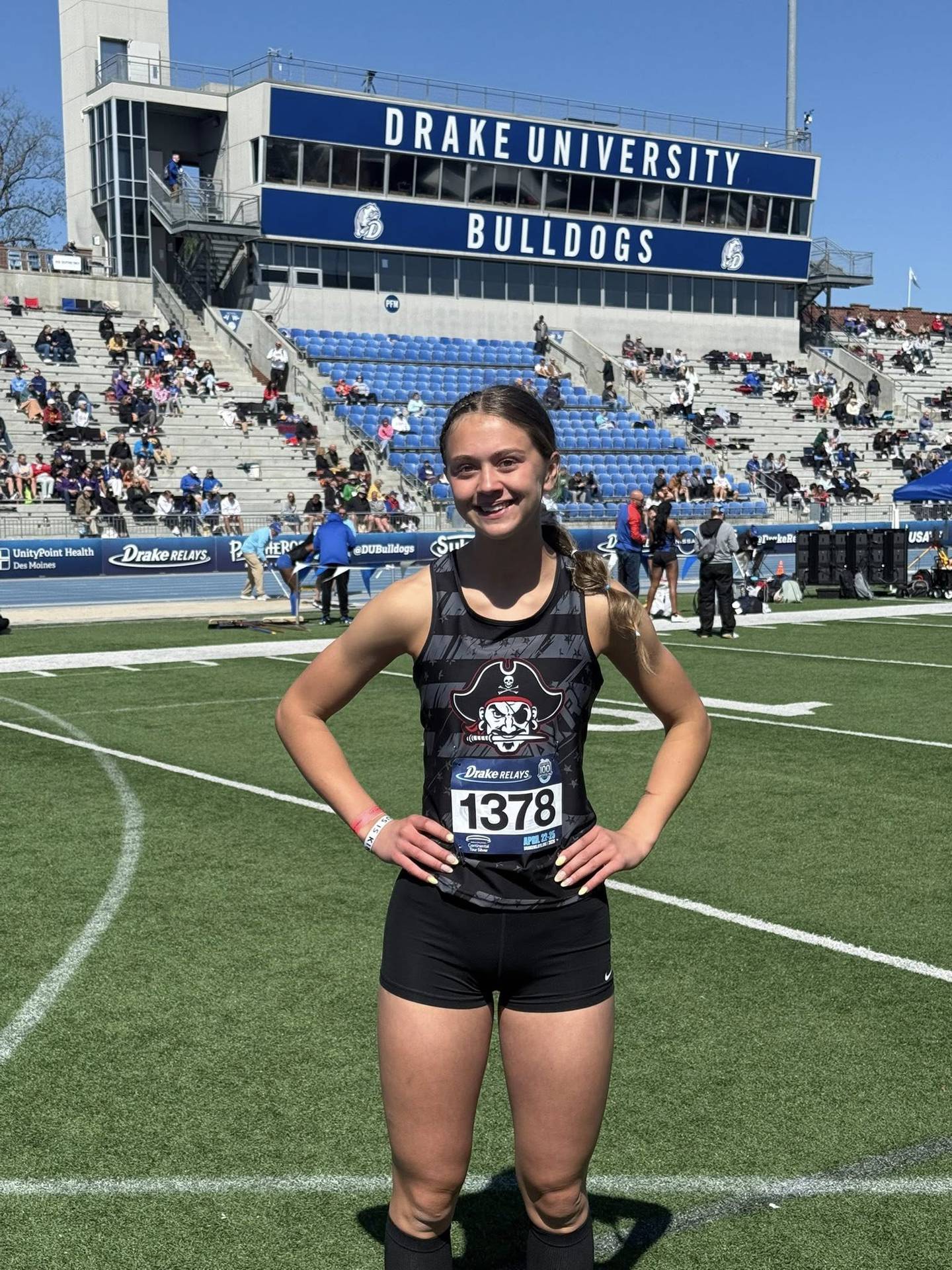 Aubree Shields of Mount Ayr placed second in high jump.