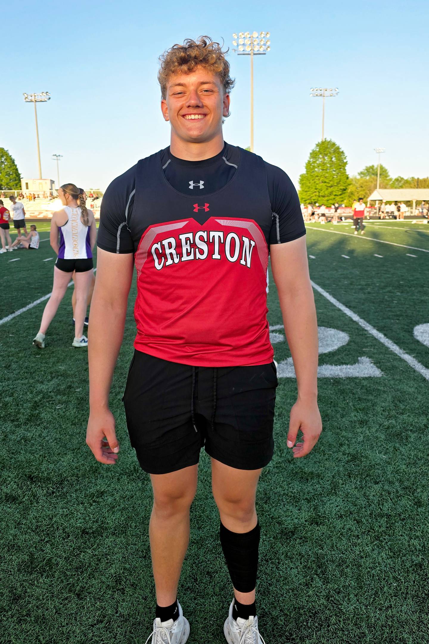 Brayden Schoon won the discus title.