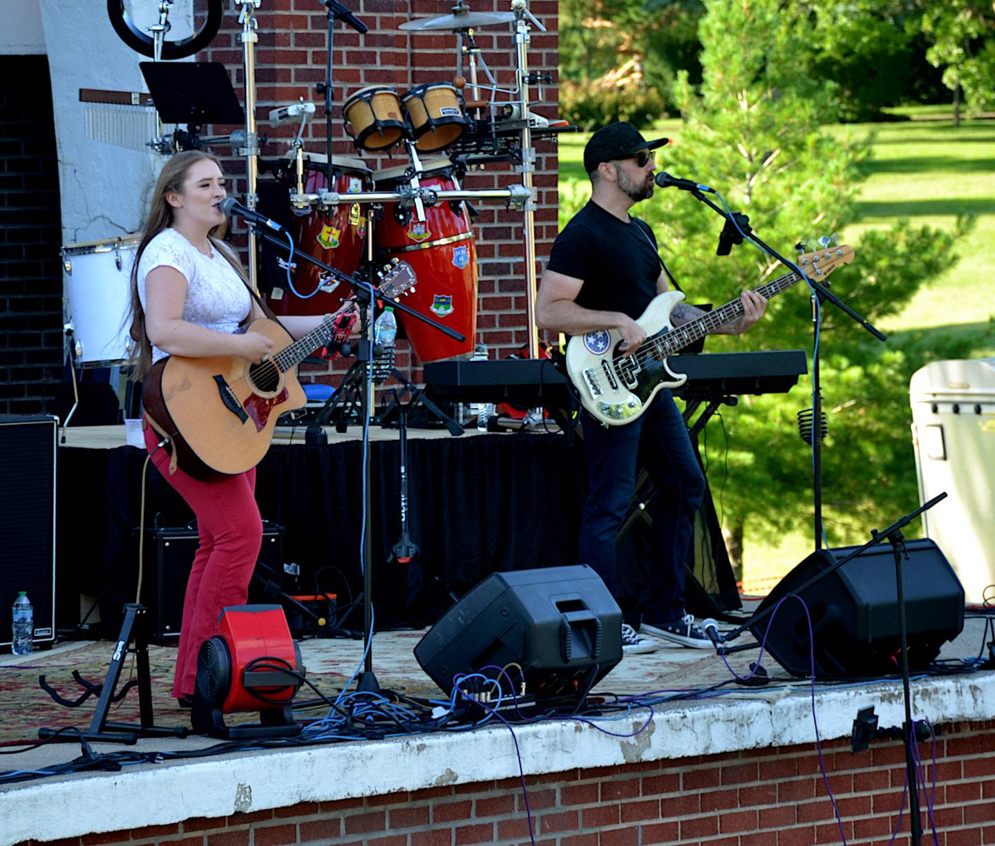 SJ McDonald plays Creston Park and Recreation Board's annual Party in the Park in 2024. The board is looking to bring her back for the 2026 event.