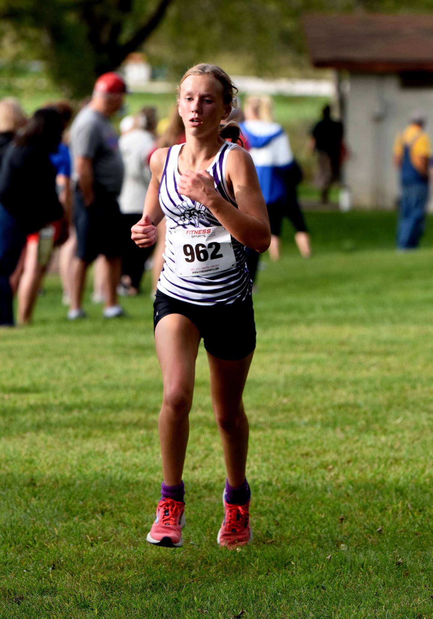 Jazz Christensen finished first for the Lady Wolverines at the Orient-Macksburg Invitational Monday in Orient. Christensen placed seventh in 23:45.17.
