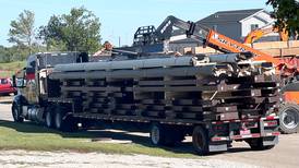 Fire station components assembled off-site delivered last week