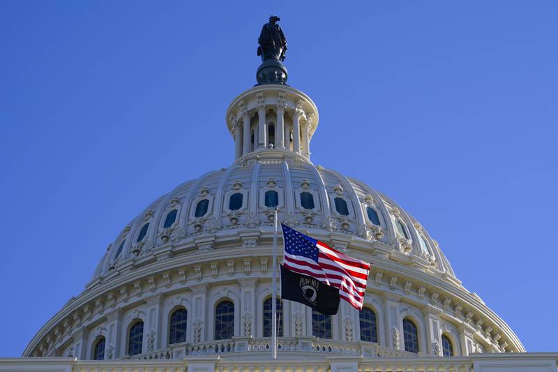 The U.S. Capitol as seen on Tuesday, Dec. 29, 2020, in Washington. (AP Photo/Pablo Martinez Monsivais)