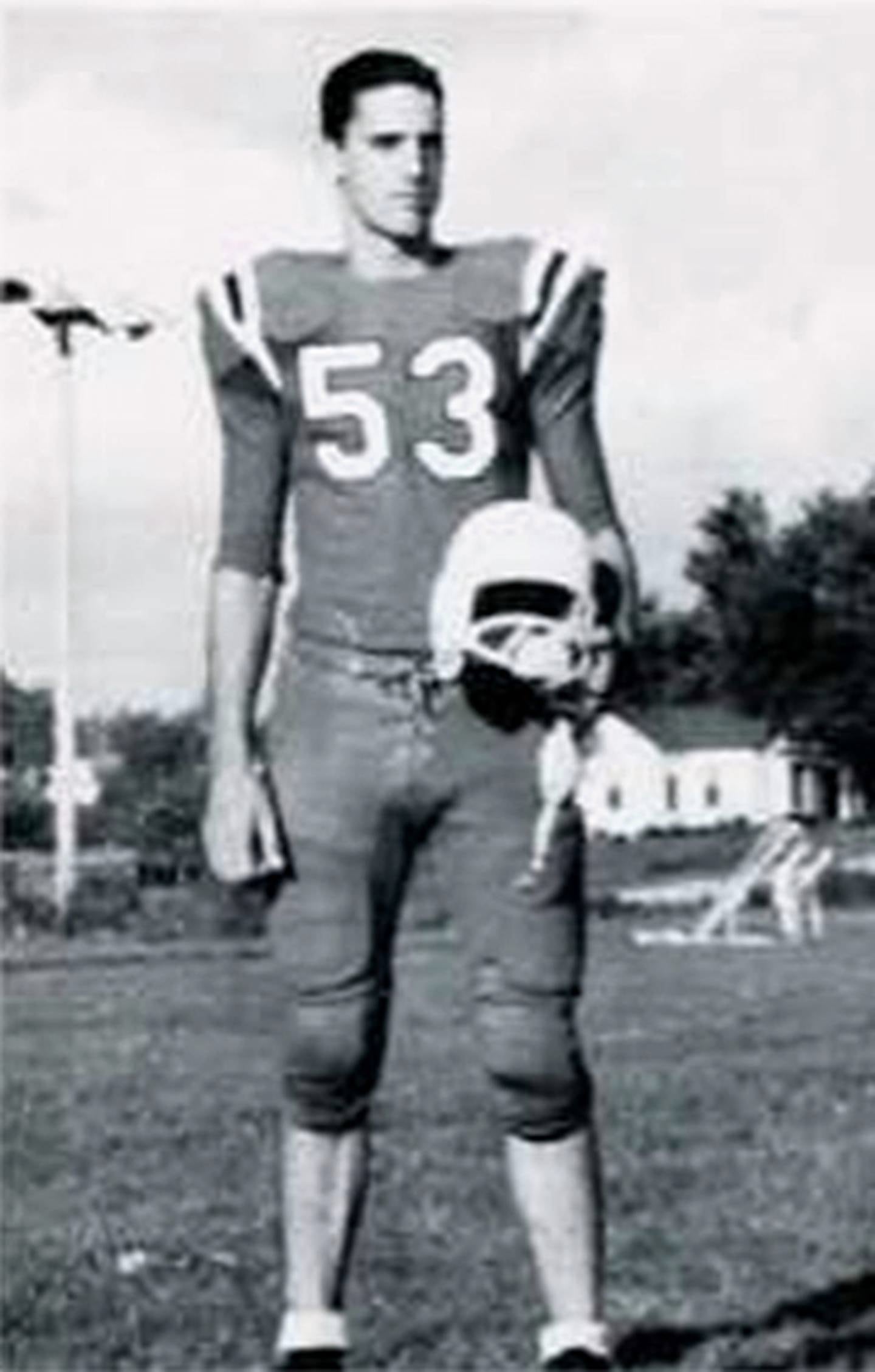 Larry Goodrich was a second team all-conference end for Creston and earned all-state honorable mention.