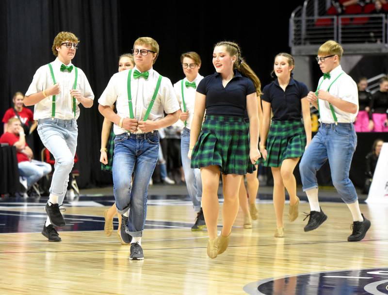 The Creston Salts and Peppers perform their Class I co-ed dance Thursday at the State Dance Championships at the Wells Fargo Arena where they took second.