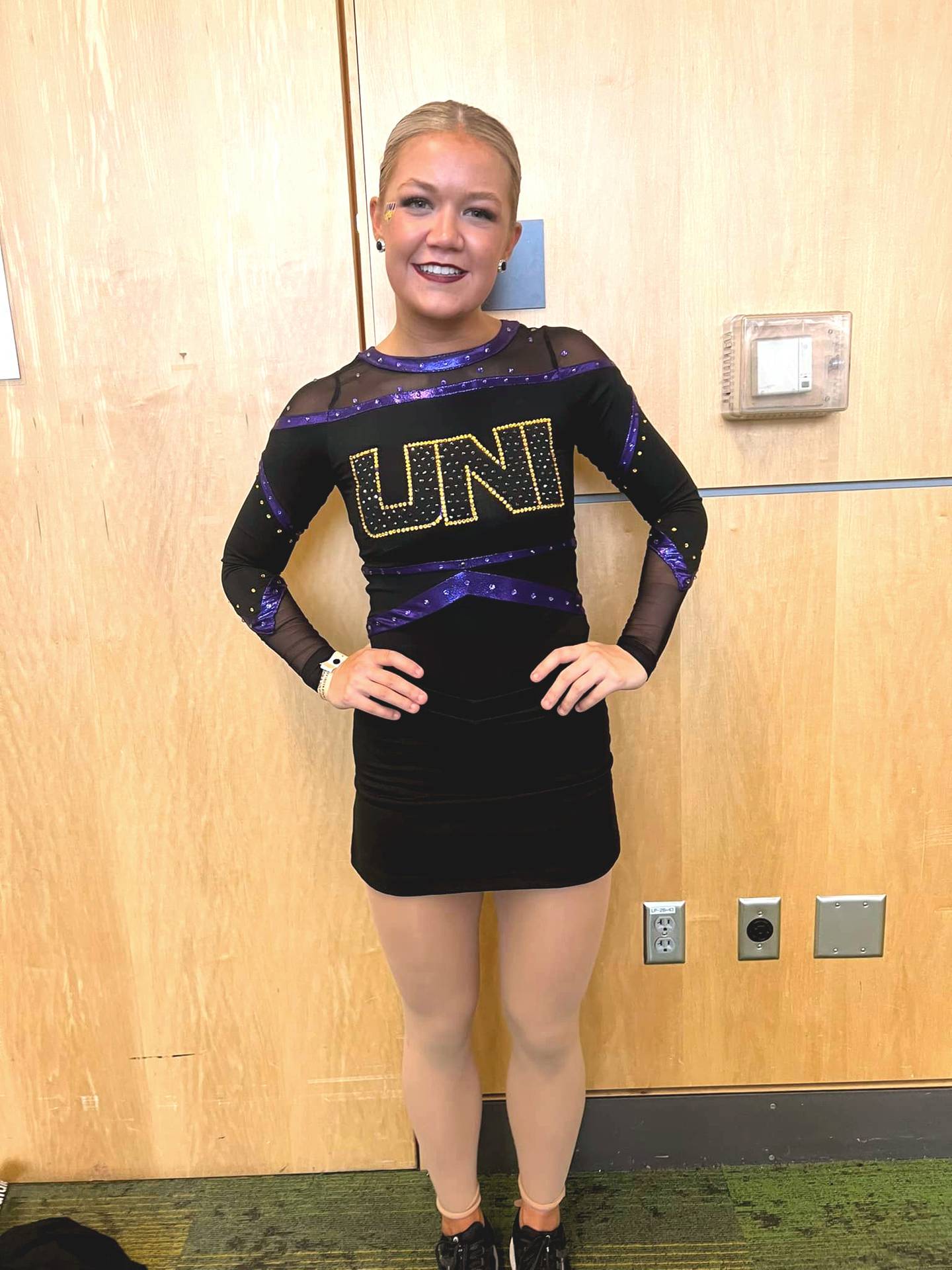 2023 Creston alum Emma Pantini competed with UNI.