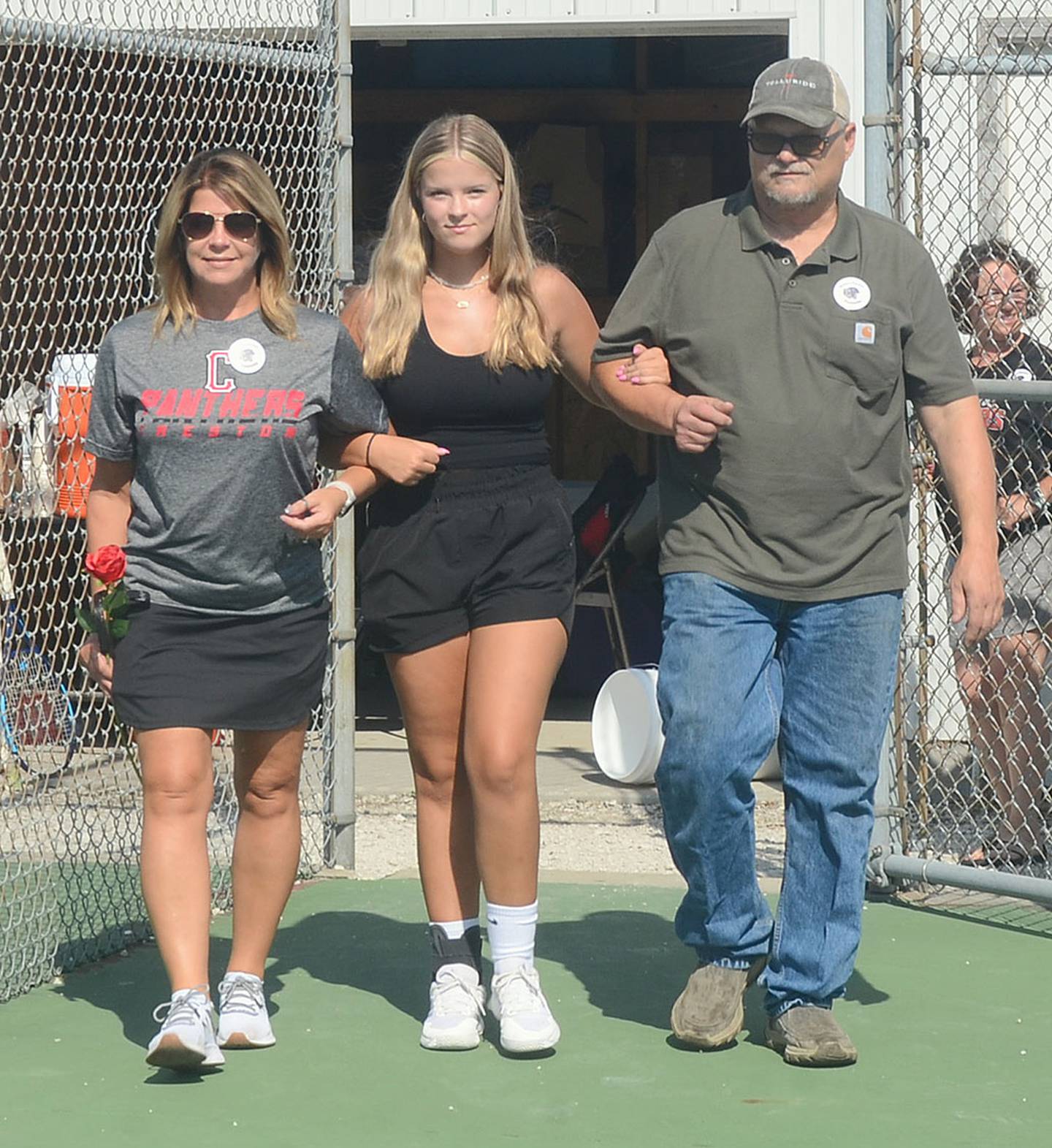 Creston tennis senior Lila Berning, daughter of Nate and Jenny Berning.