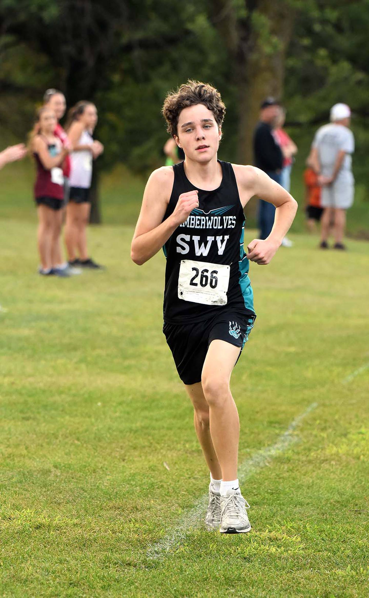 Southwest Valley Spanish exchange student Santiago Quintans Pierno placed 56th Monday at Red Oak in a time of 25:55.12 in his first cross country meet.