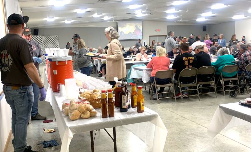 Greenfield Fire Department serves over 250 at its annual steak supper Saturday, April 12 at the Adair County Fairgrounds.