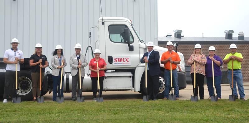 Community members and representatives from participating companies joined SWCC Thursday for the groundbreaking of the new CDL addition.