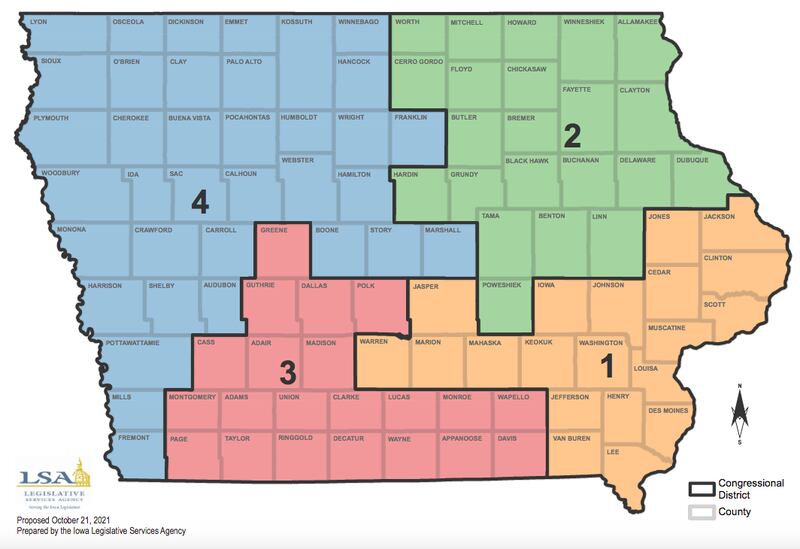 Iowa Legislature approves second redistricting map Creston News