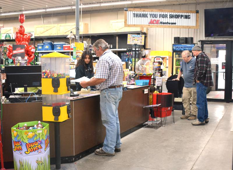 Customers check out the new Greenfield Ace Hardware during its grand opening last weekend. The store was previously known as True Value but has been rebranded as an Ace Hardware store.