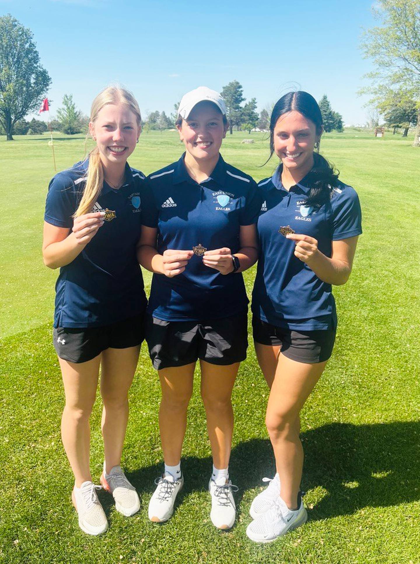 Three East Union golfers medaled at the POI meet. Gwen Nixon (third), Kathryn Lack (seventh) and Marlys Mitchell (12th).