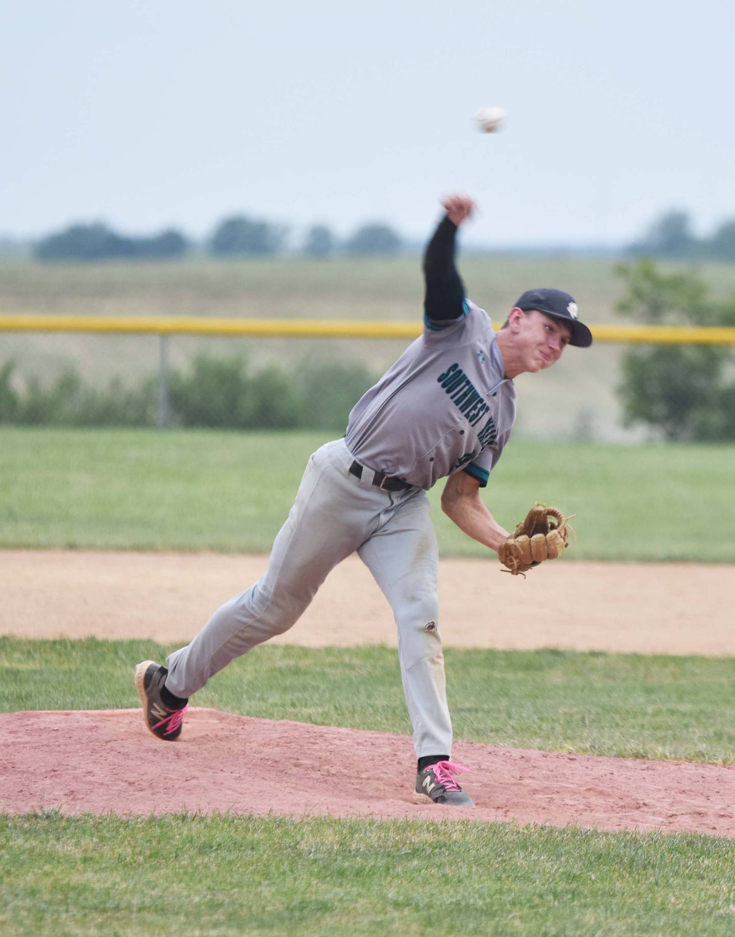 Southwest Valley sophomore Gavin Wetzel came in from the bullpen to pitch the sixth inning.