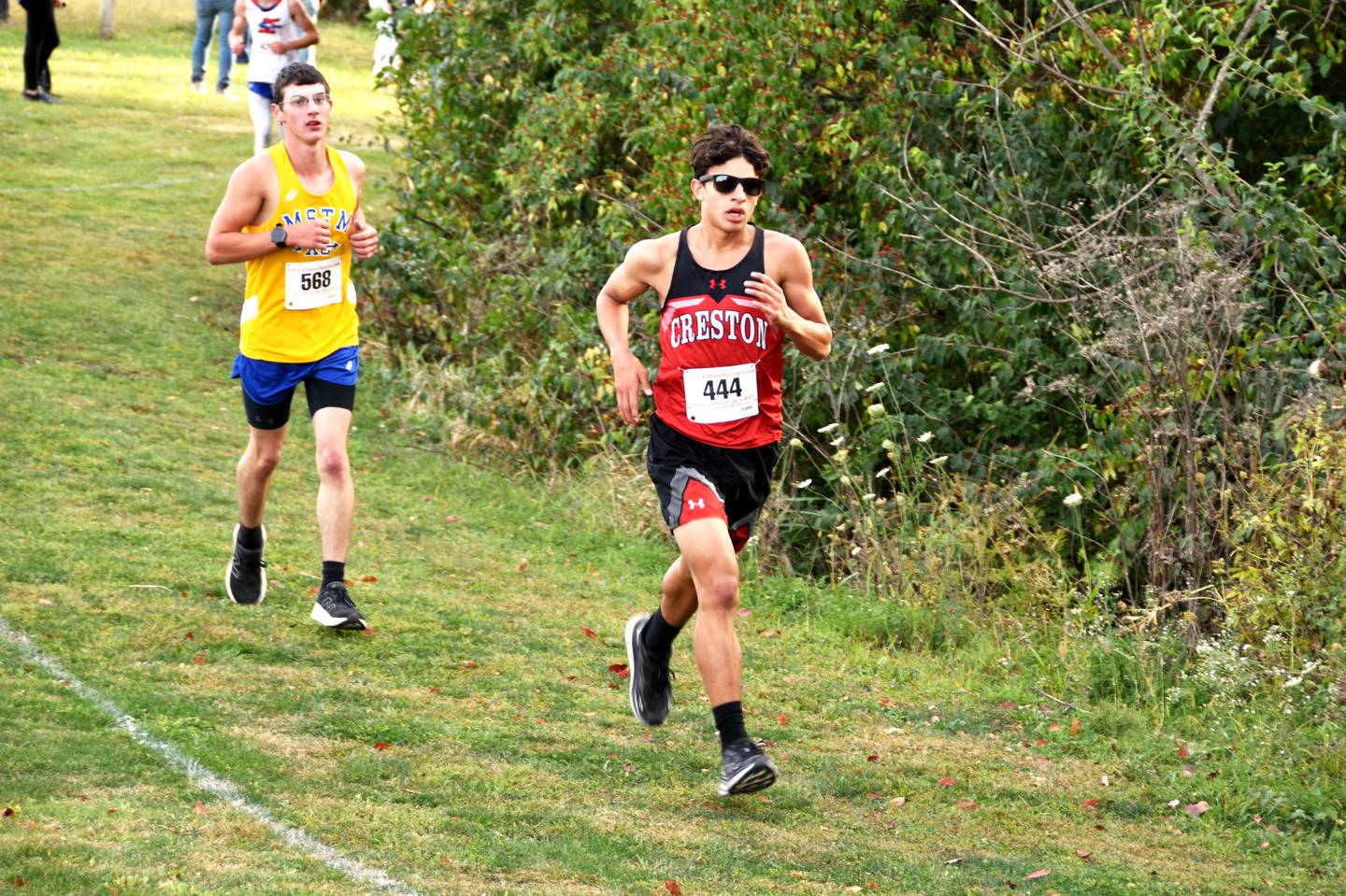 Hector Suazo had another strong finish at Clarke, passing several runners in the final stretch to take 34th overall. The boys placed seventh.