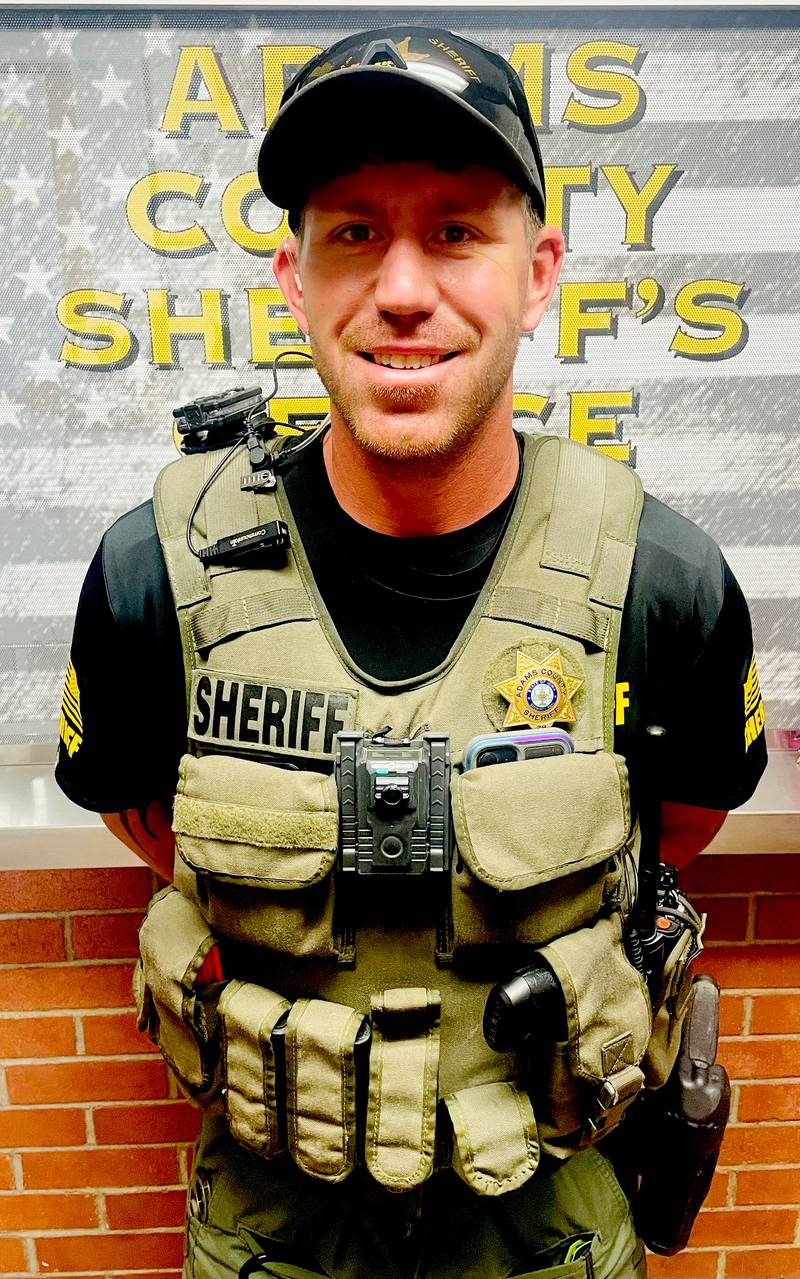 Adams County Deputy Nicholas Koeppe was killed Thursday. in an accident, while working off duty in Madison County.