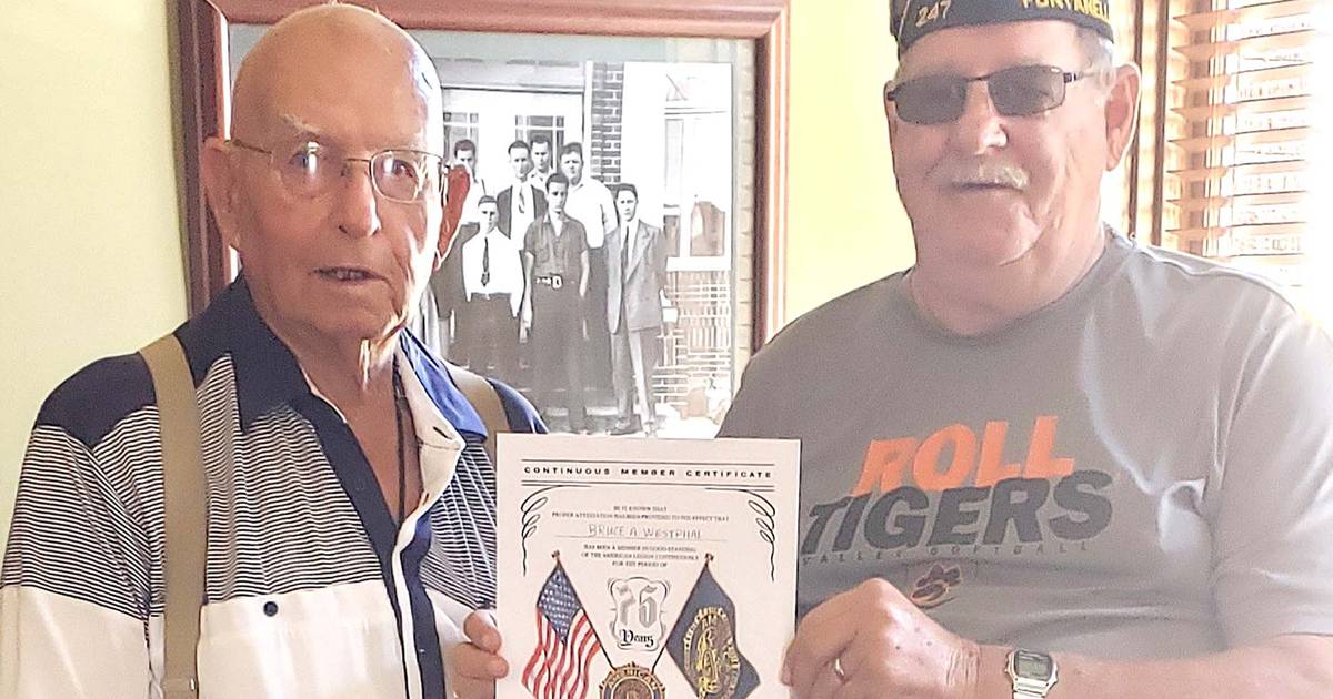 Westphal marks 75 years with American Legion Creston News