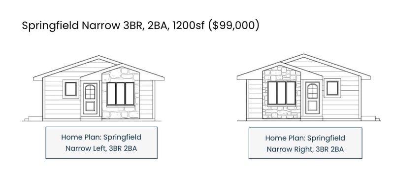 Homes for Iowa has eight options for pre-built homes, including the two Springfield Narrow builds.