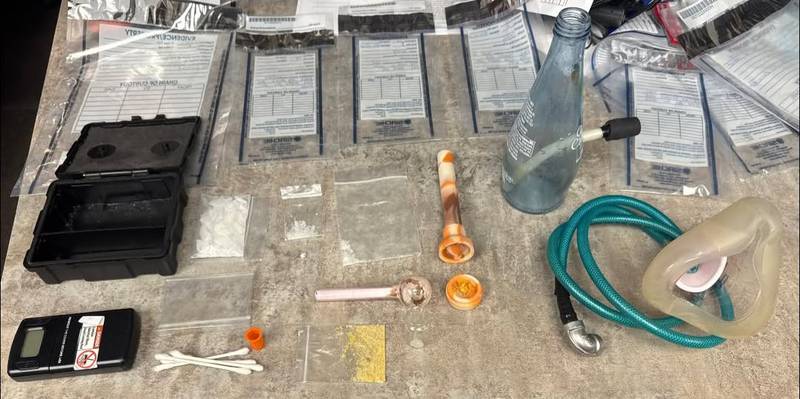 Creston Police find nearly a half-ounce of methamphetamine and other drug-related items Friday during a traffic stop.