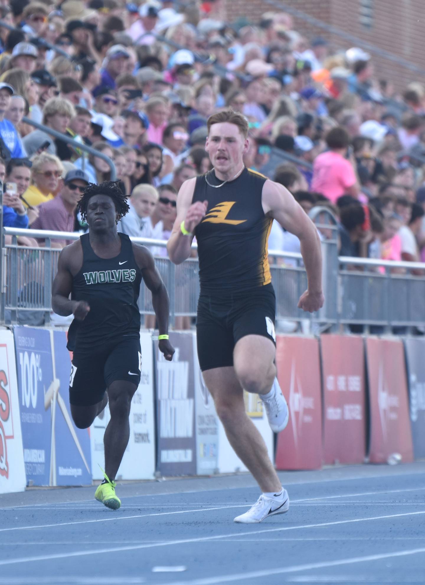 Donald Bashor - seventh place in 1A 100m dash