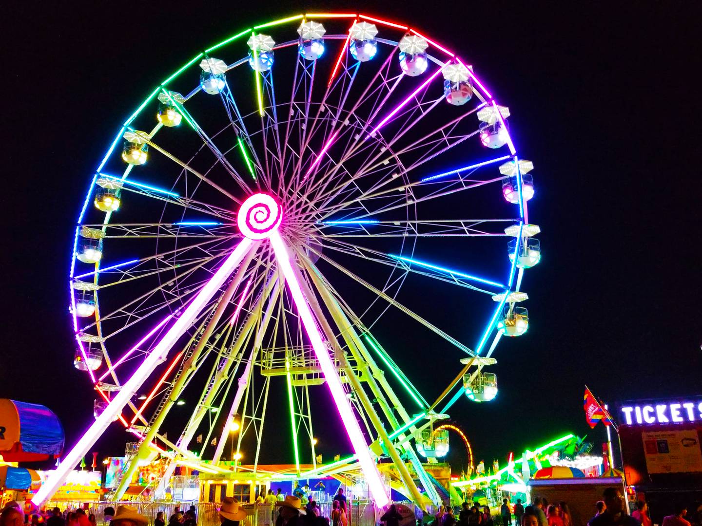 The Iowa State Fair attracts more than a million people annually.