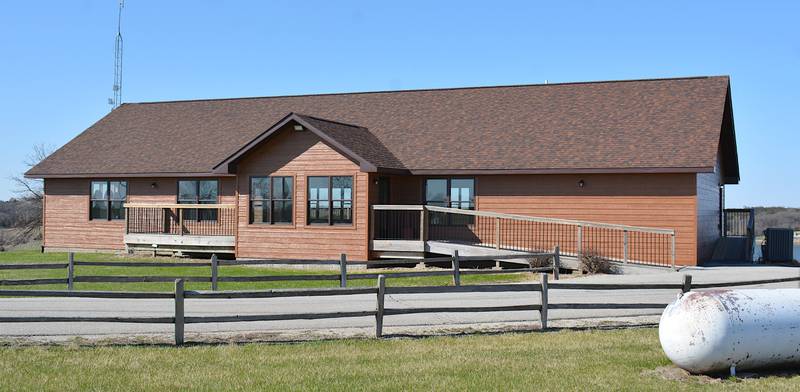 Three Mile Lodge after storm damage repairs. The lodge will be available for reservation during the upcoming season.