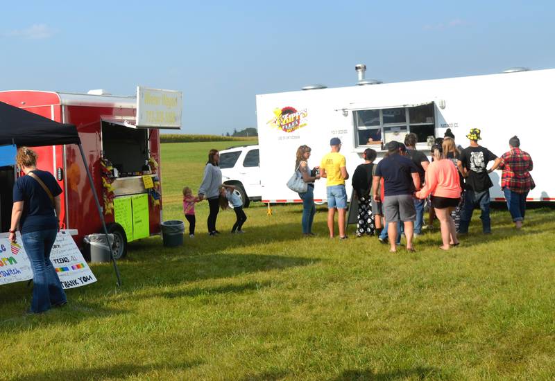 Southwest Iowa Hot Air Balloon Fest attendees line up for food at the airport. Creston city council discussed their findings regarding food trucks as the look to put together a new ordinance.