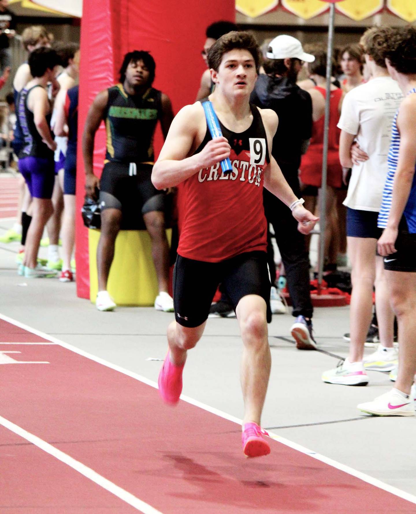 Brandon Briley of Creston competed in three events, placing fifth in the 800m dash.