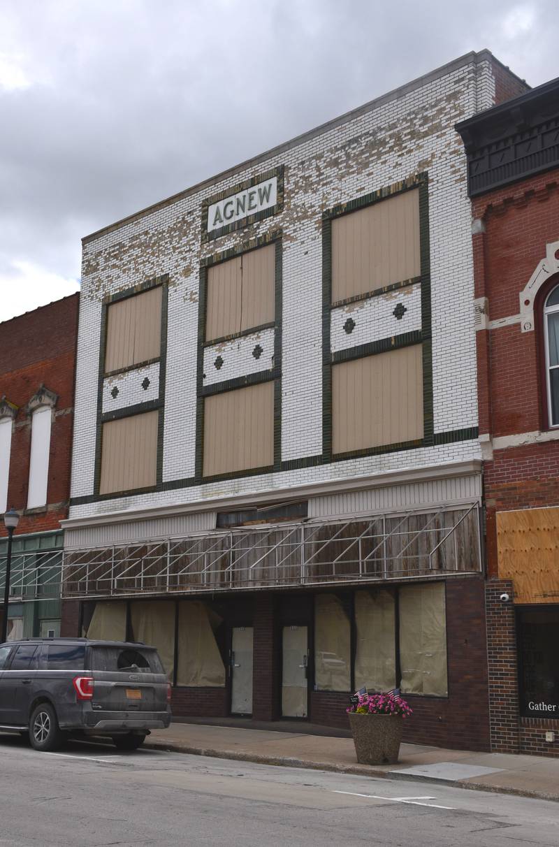 Dustin Rand of Heartland Land & Property is looking to re-develop the Agnew building, located at 110-112 N Maple St.