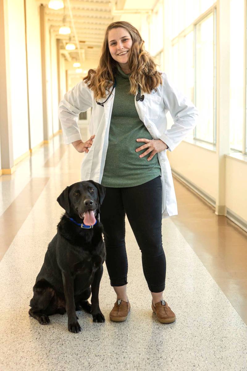 Dr. Kailey Clarke began earlier this summer practicing at Adair County Veterinary Clinic. She is the third doctor at the clinic, with owner Dr. Gary Schulteis and Dr. Melissa Garcia.
