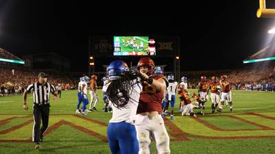 Purdy’s 4 1st-quarter TDs spark Cyclone rout of Jayhawks