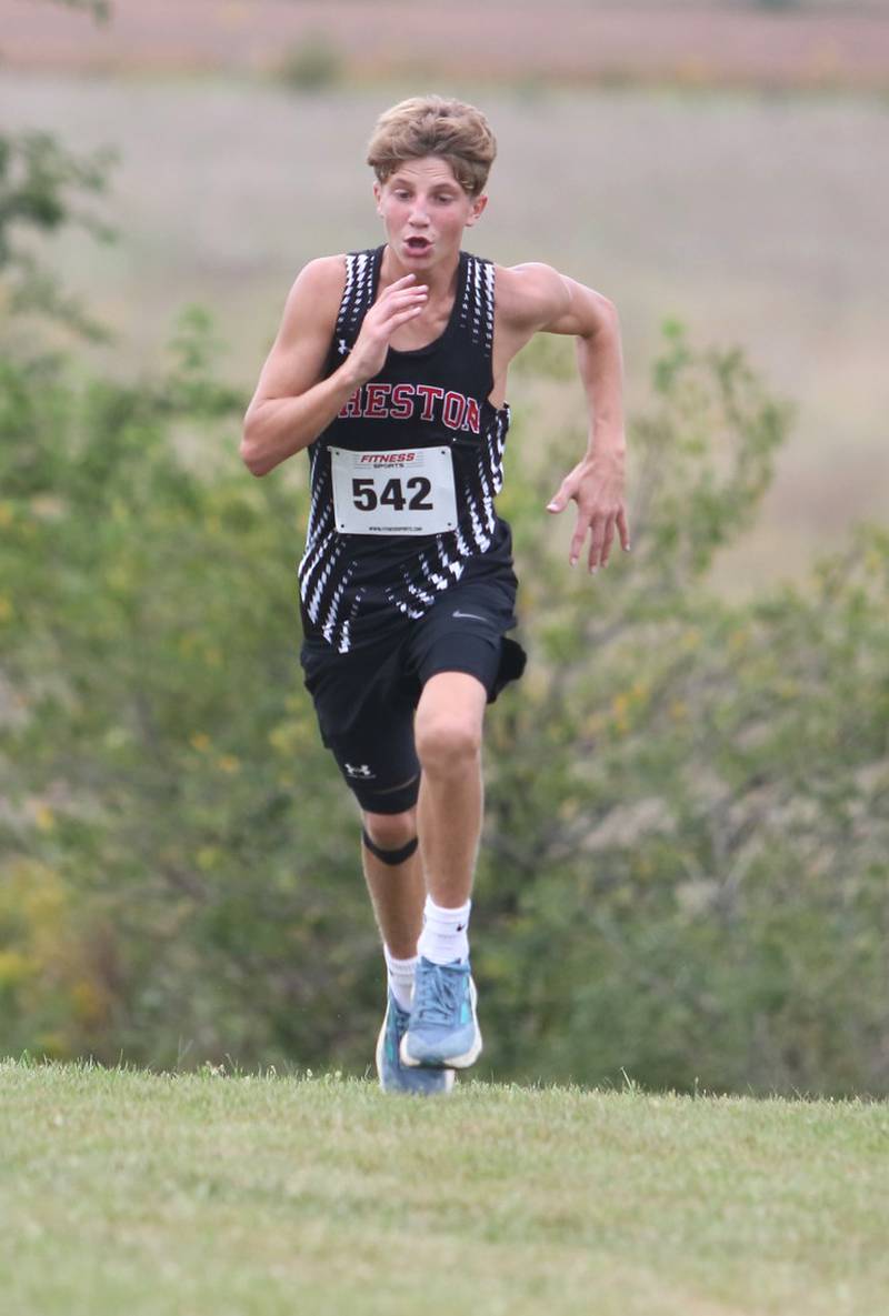 Creston freshman Matthew Warner finished second for the Panthers Thursday in Osceola, running 19:57.40 to place eighth.