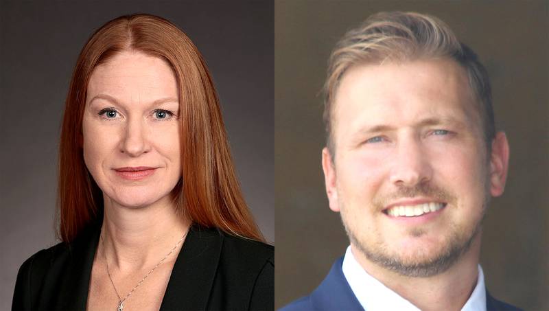 State Senator Amy Sinclair and State Representative Ray "Bubba" Sorensen, Adair County's lawmakers.