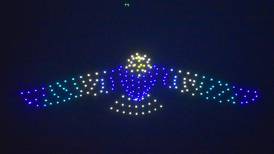 Drone show brightens East Union night