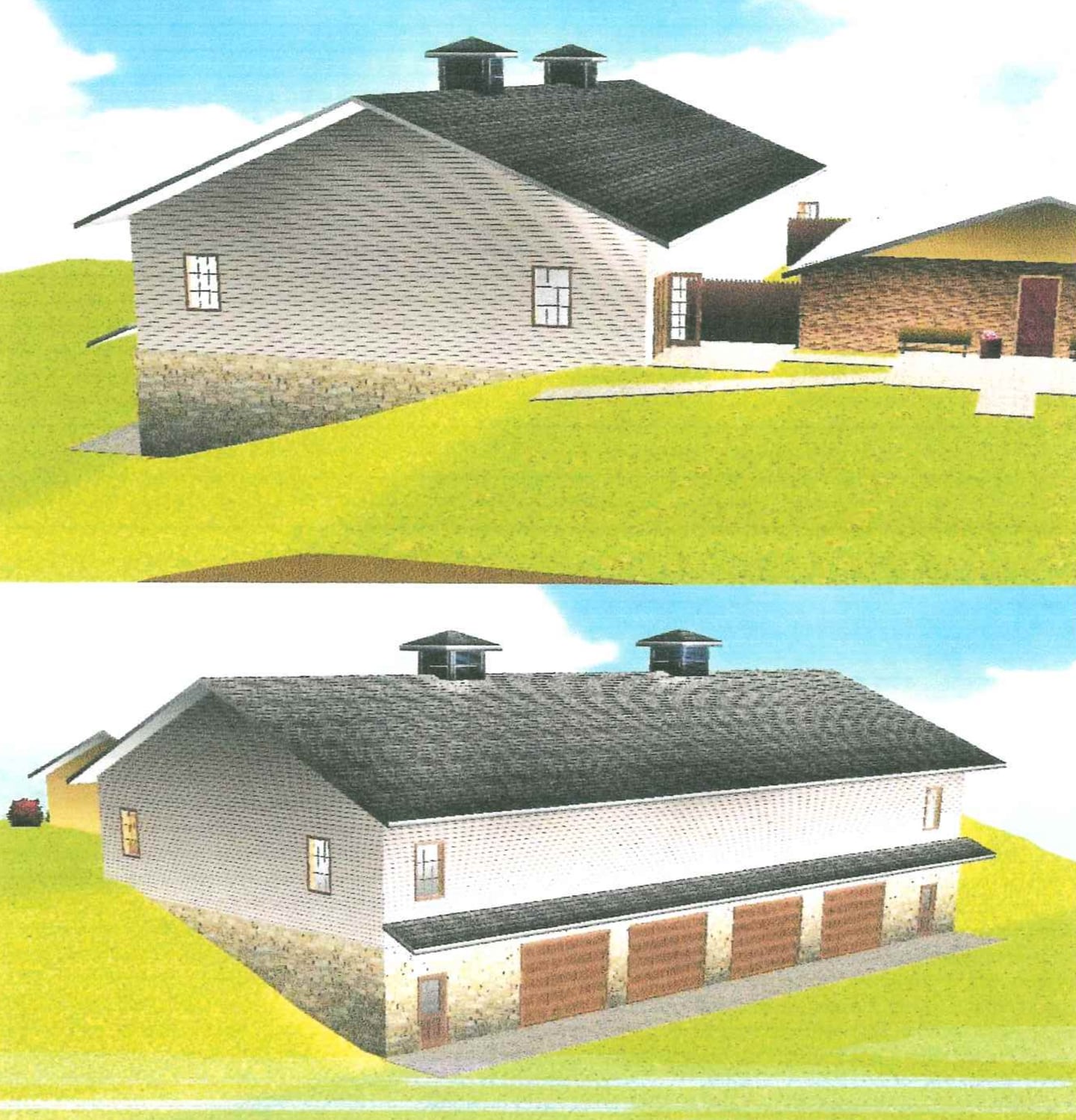 A rendering of the proposed museum at the Union County Historical Village.