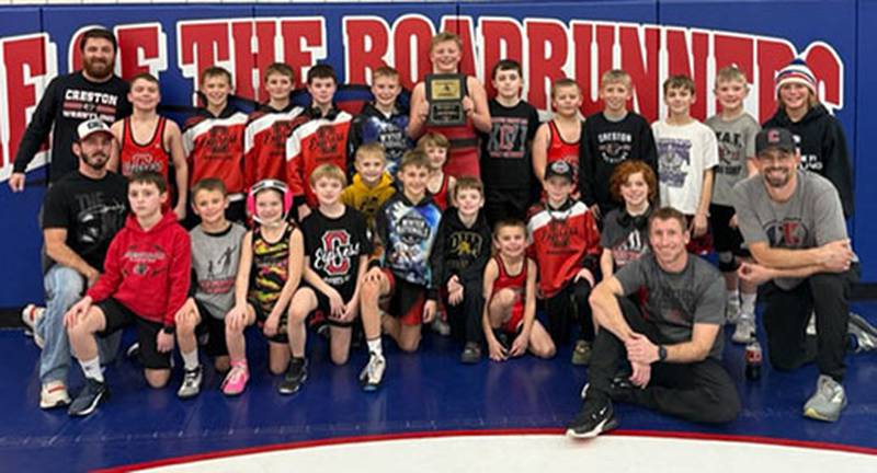 The Express club finished runner-up in the Western Iowa Elementary Duals last weekend at Truro. The team went 4-1 in the event for kindergarten-sixth grades.