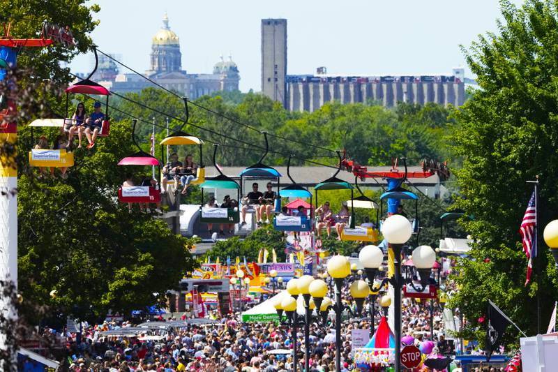 The famous ISF Sky Glider was first established in 1975, giving 100,000 people a chance to see the fair from the sky.