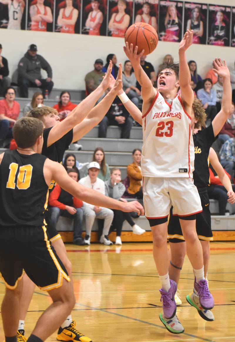 Jake Hoyt (23) returns as Creston's leading scorer from a year ago at 14.7 points and 7.0 rebounds per game as a junior. Hoyt was named to the all-conference second team last season and is the leading returning scorer in the Hawkeye Ten.