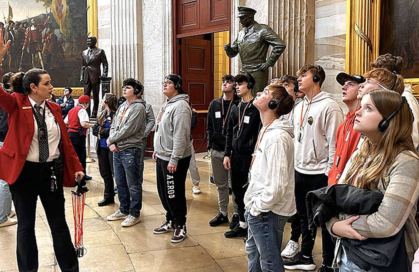 Creston High School students tour the U.S. Capitol during their trip to Washington, D.C.